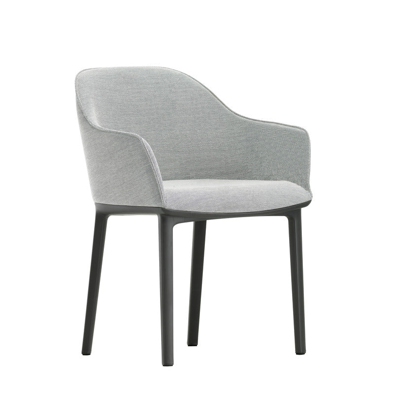 Softshell Chair with Four-legged Base Chairs Vitra Plano Cream White / Sierra Grey
