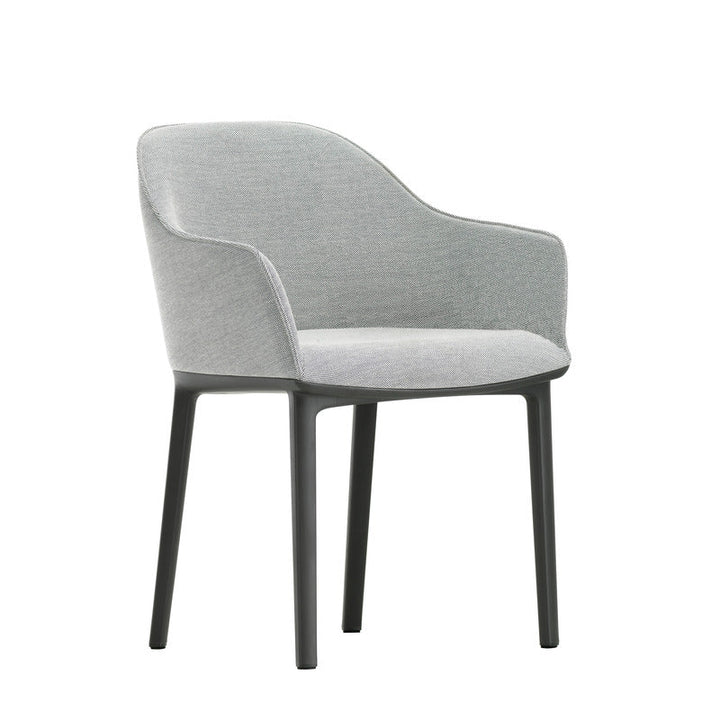 Softshell Chair with Four-legged Base Chairs Vitra Plano Cream White / Sierra Grey