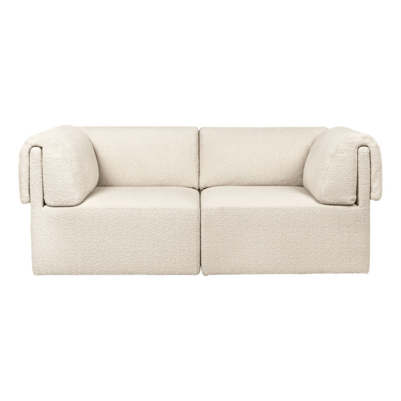 Wonder 2-Seater Sofa Loveseat Sofas Gubi Dedar Karakorum - Ivory 001 Fixed