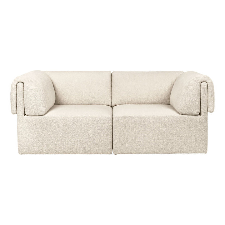 Wonder 2-Seater Sofa Loveseat Sofas Gubi Dedar Karakorum - Ivory 001 Fixed