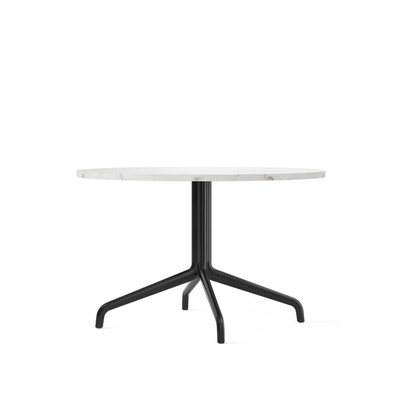 Harbour Column Lounge Table with Star Base Tables Audo Copenhagen Off White Marble