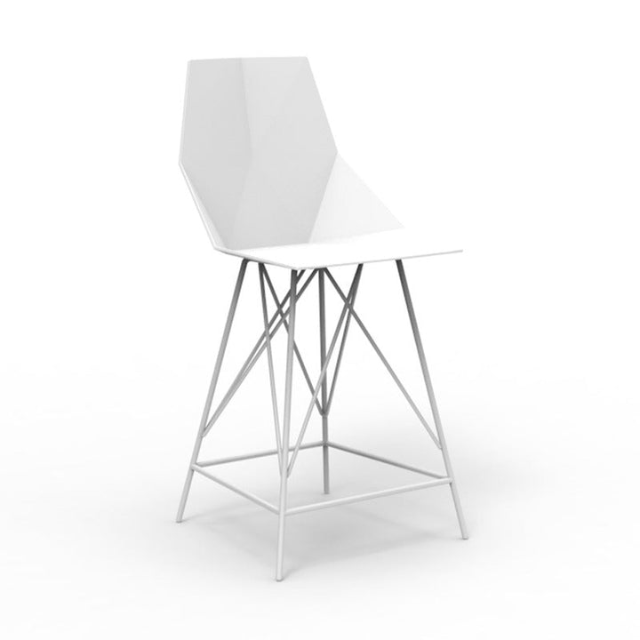 Faz Stool (Set of 4) Outdoor Vondom White Counter: 26 in height 