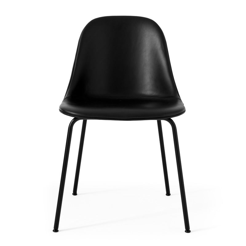 Harbour Upholstered Side Chair Chairs Audo Copenhagen 0842 - Dakar Black Steel Base / Black Steel