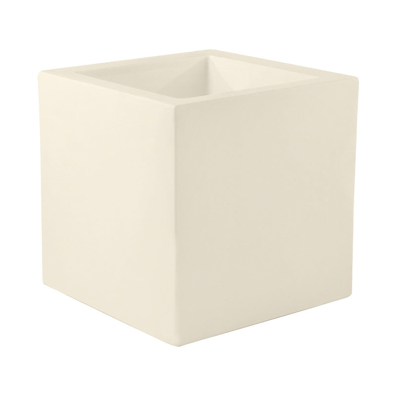 Cube Planter Outdoor Vondom Ecru Low Small 