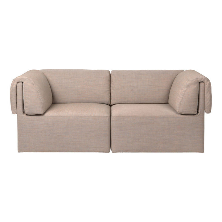 Wonder 2-Seater Sofa Loveseat Sofas Gubi Kvadrat Canvas 2 - 0224 Fixed
