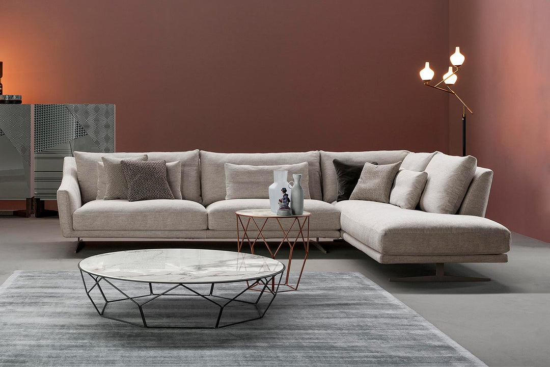 Skid Corner Sectional Sofa With Peninsula Bonaldo