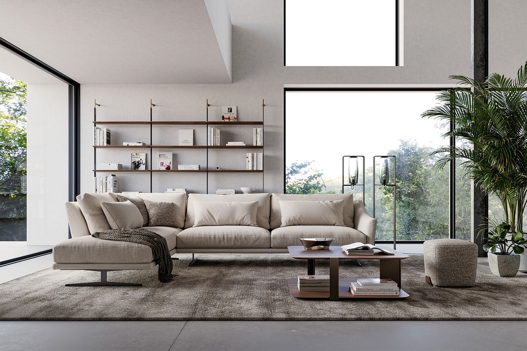 Skid Corner Sectional Sofa With Peninsula Bonaldo