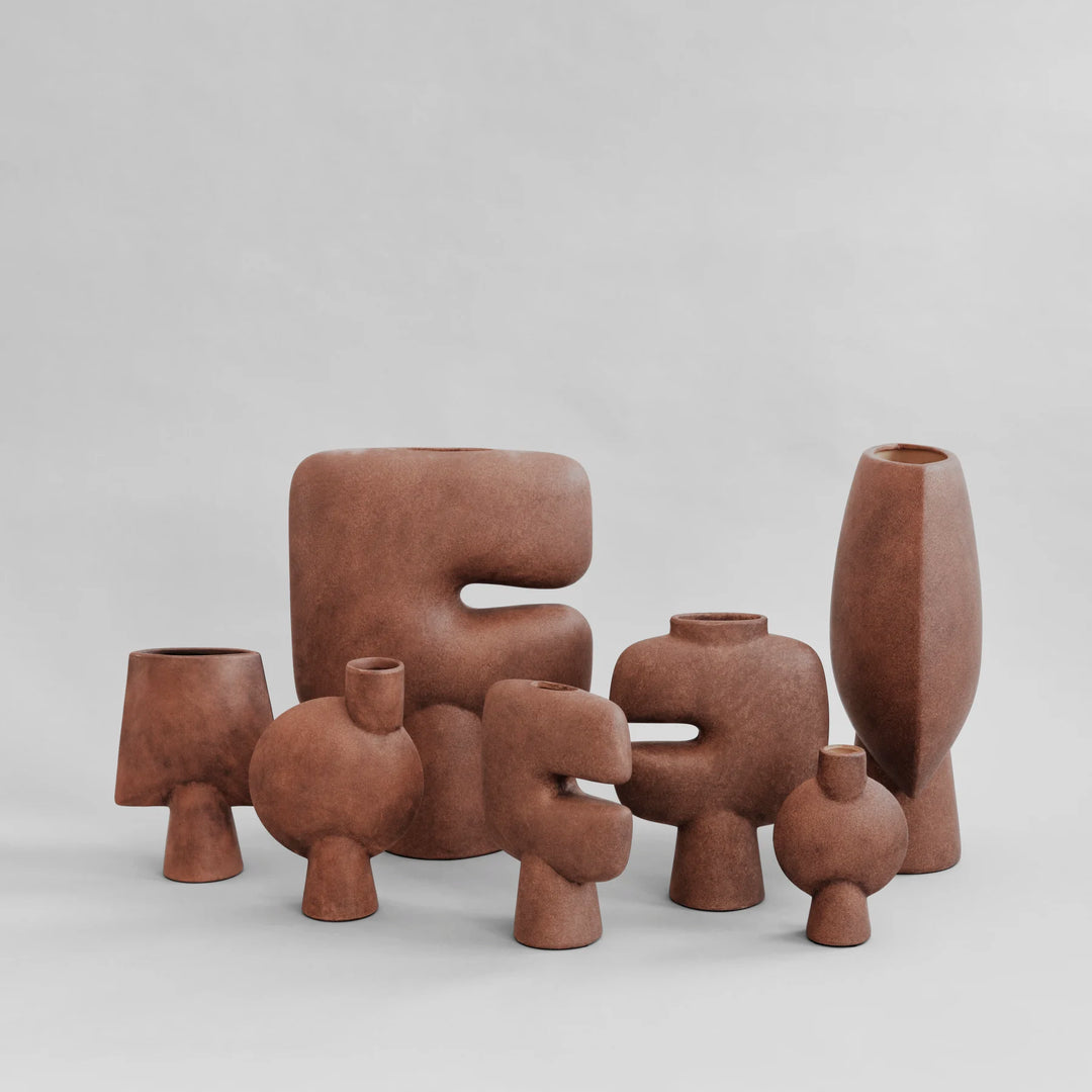 Tribal Vase, Mini - Terracotta Vases 101 Copenhagen   