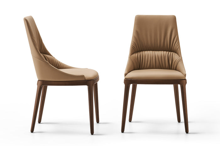 SOFIA CHAIR WITH WOODEN BASE Dining Chair Eforma   