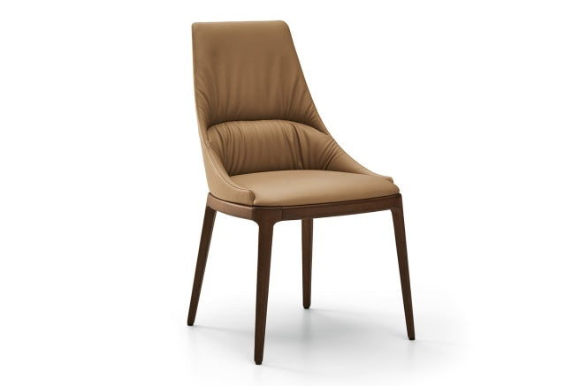 SOFIA CHAIR WITH WOODEN BASE Dining Chair Eforma   