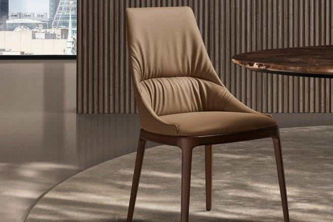 SOFIA CHAIR WITH WOODEN BASE Dining Chair Eforma   