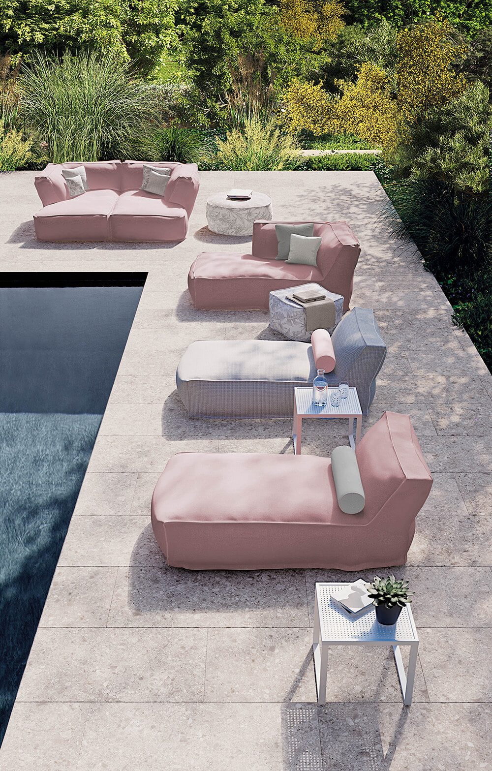 Soft Round Ottoman Ottomans & Benches Atmosphera