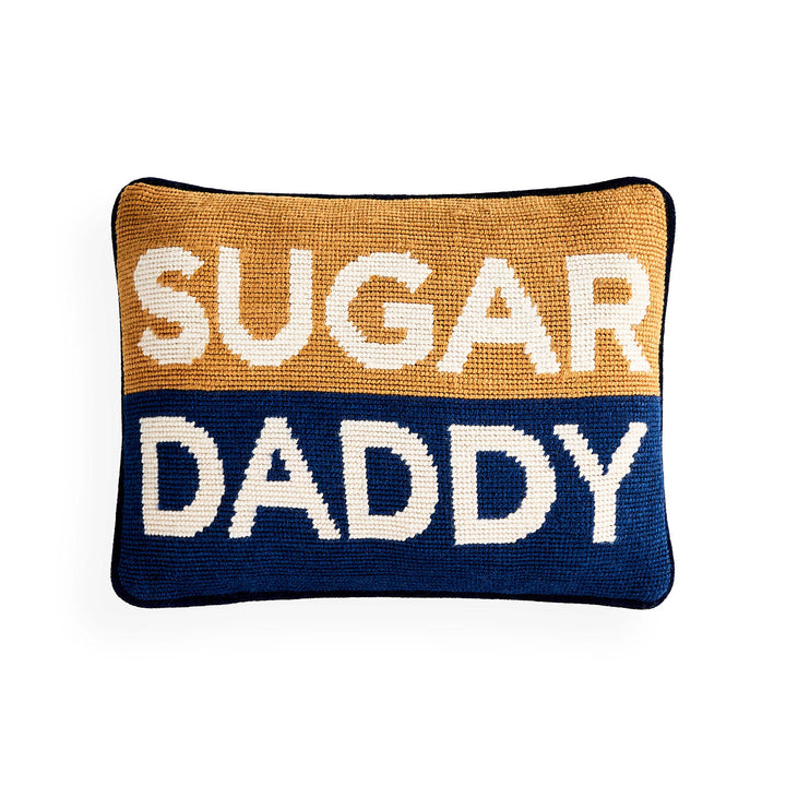 Sugar Daddy Needlepoint Pillow Jonathan Adler