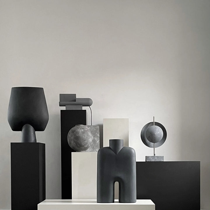 Offset Vase, Mini - Dark Grey Vases 101 Copenhagen   