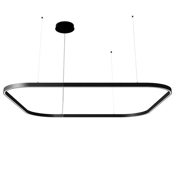 Zirkol Square LED Pendant Light Lighting NEMO Black Large: 78.7 in width 2700K - Warm White