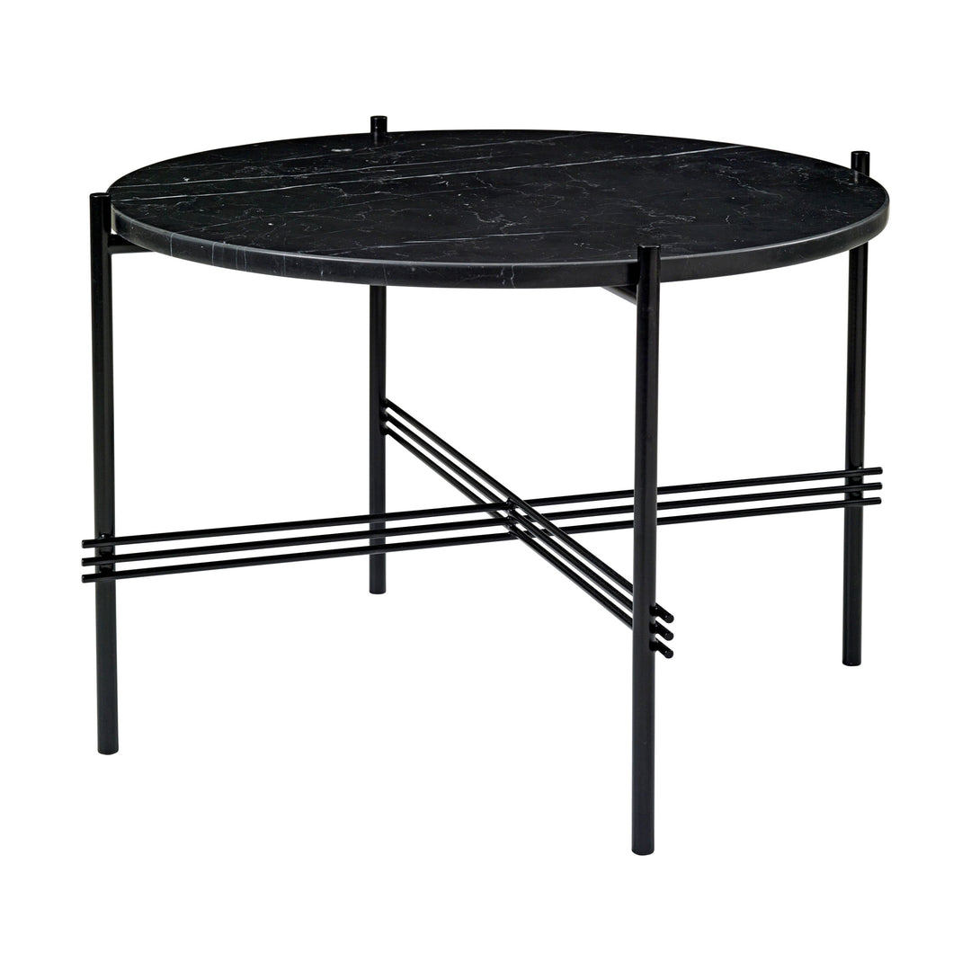 TS Round Coffee Table Tables Gubi Black Marquina Marble Black Small: 21.7 diameter