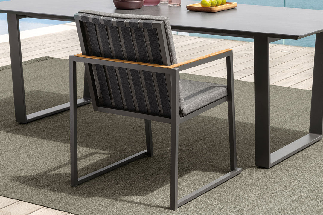 Alabama Alu Dining Armchair Outdoor Dining Chairs Talenti