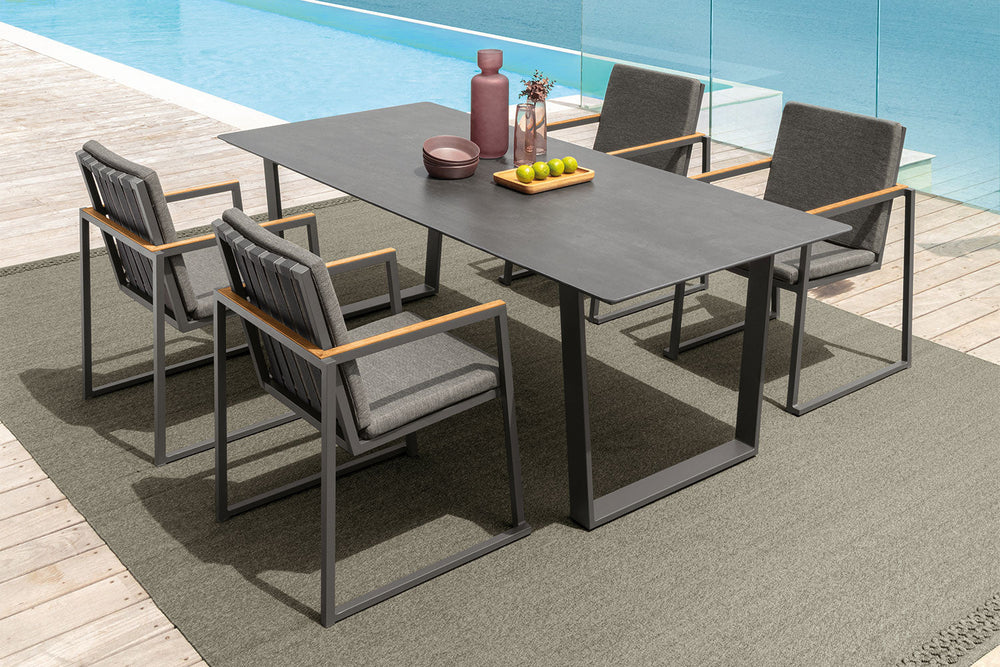Alabama Alu Dining Armchair Outdoor Dining Chairs Talenti
