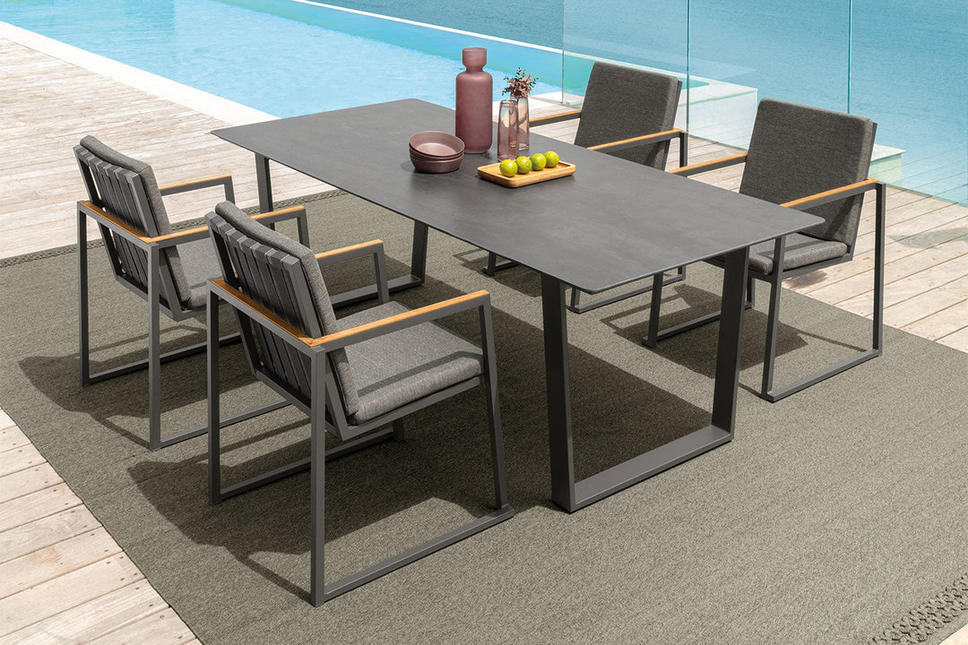 Alabama Alu Dining Armchair Outdoor Dining Chairs Talenti