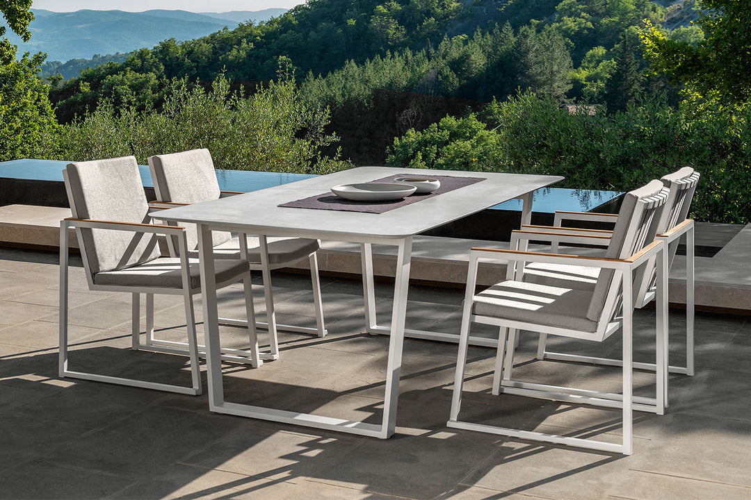 Alabama Alu Dining Armchair Outdoor Dining Chairs Talenti
