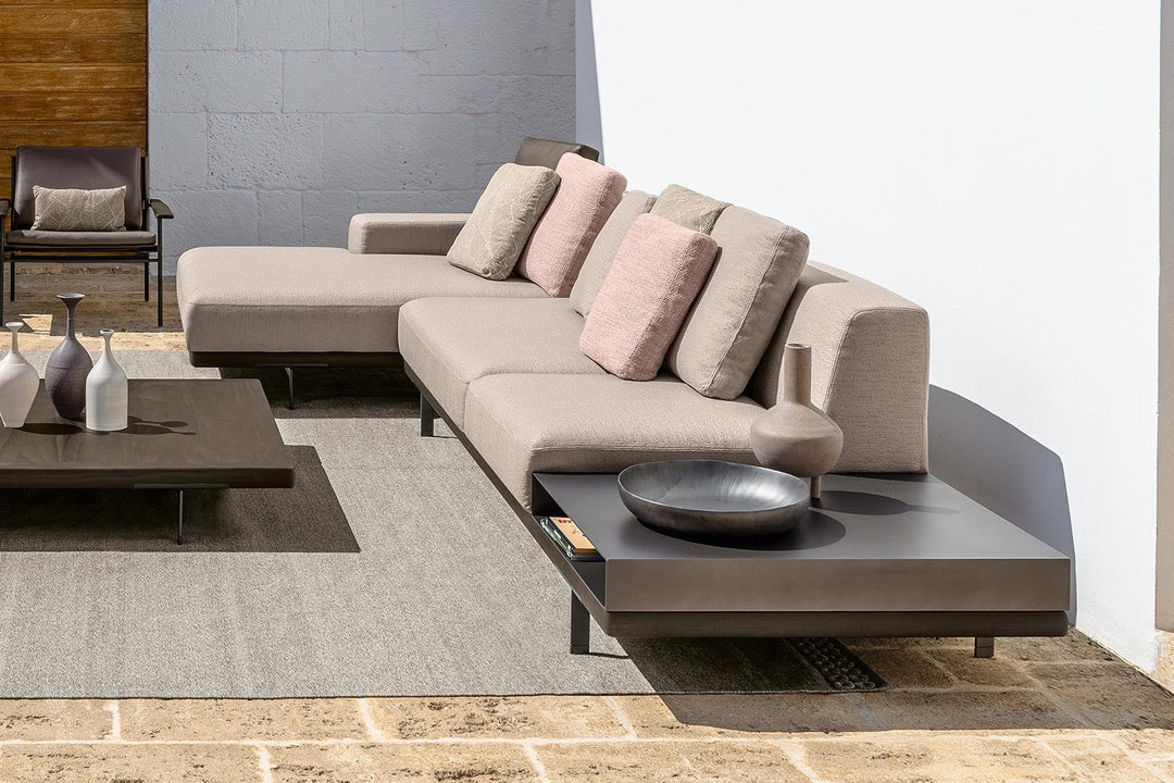 Allure Chaise Sectional Sofa with Table Outdoor Sectionals Talenti