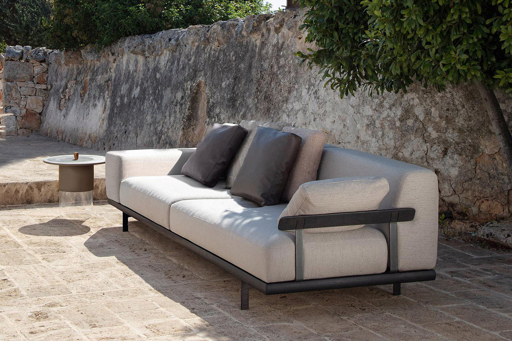 Allure Sofa with Wood Arm Outdoor Sofas Talenti