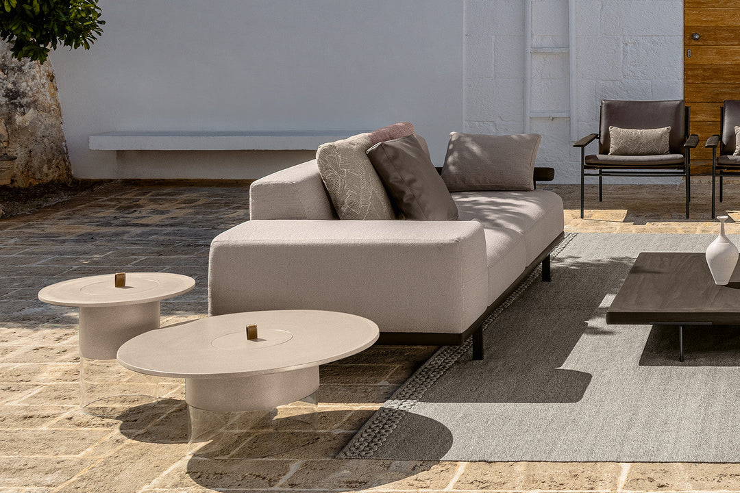 Allure Sofa with Wood Arm Outdoor Sofas Talenti