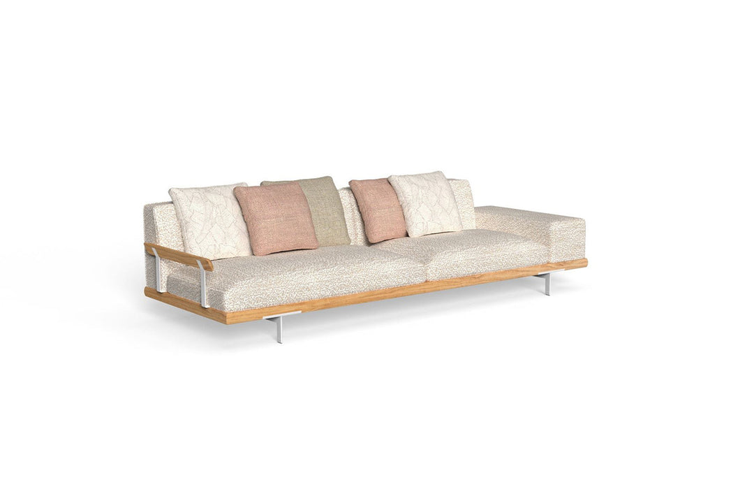 Allure Sofa with Wood Arm Outdoor Sofas Talenti