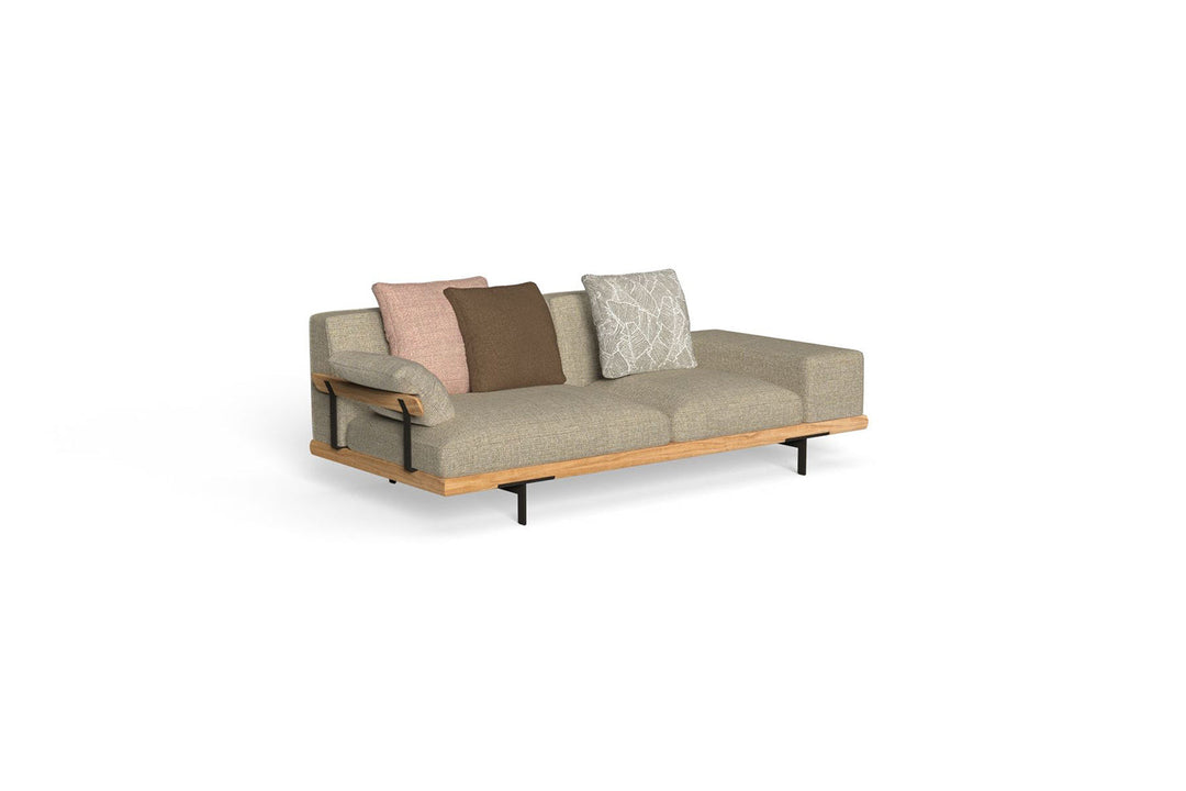 Allure Sofa with Wood Arm Outdoor Sofas Talenti