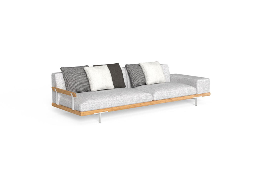 Allure Sofa with Wood Arm Outdoor Sofas Talenti