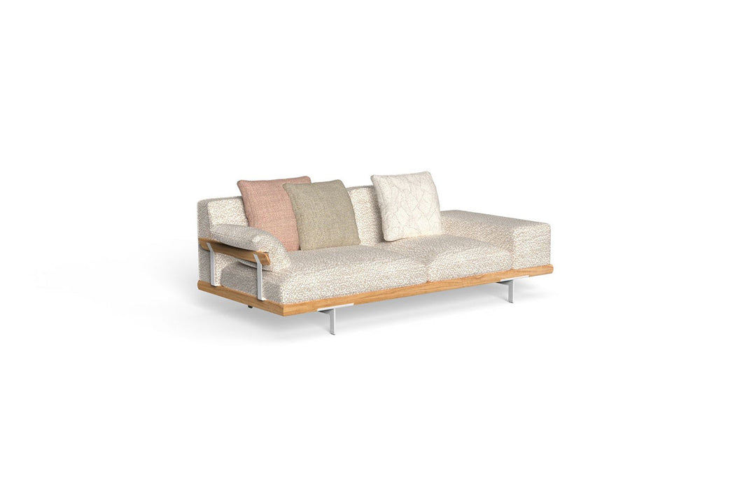 Allure Sofa with Wood Arm Outdoor Sofas Talenti