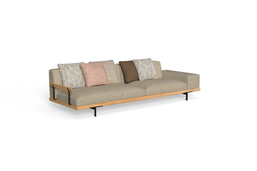 Allure Sofa with Wood Arm Outdoor Sofas Talenti