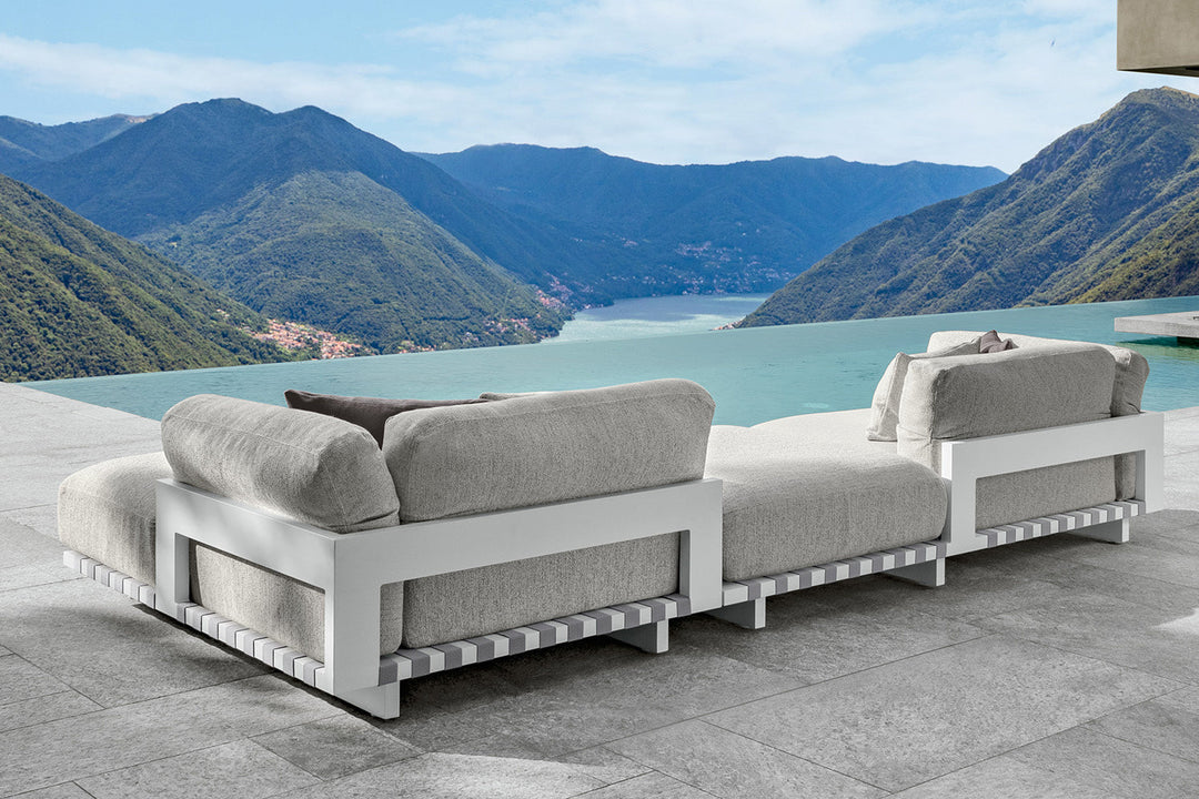 Argo Alu Sectional Sofa with Chaise Outdoor Sectionals Talenti