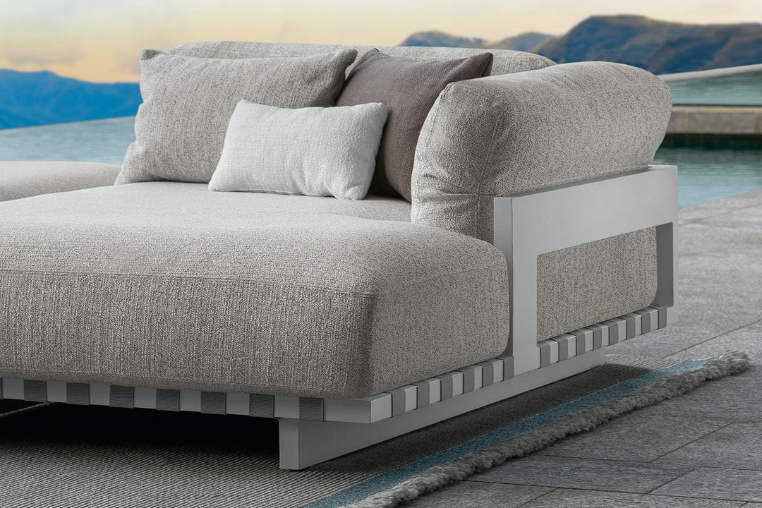 Argo Alu Sectional Sofa with Chaise Outdoor Sectionals Talenti