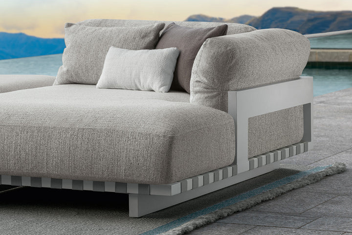 Argo Alu Sectional Sofa with Chaise Outdoor Sectionals Talenti