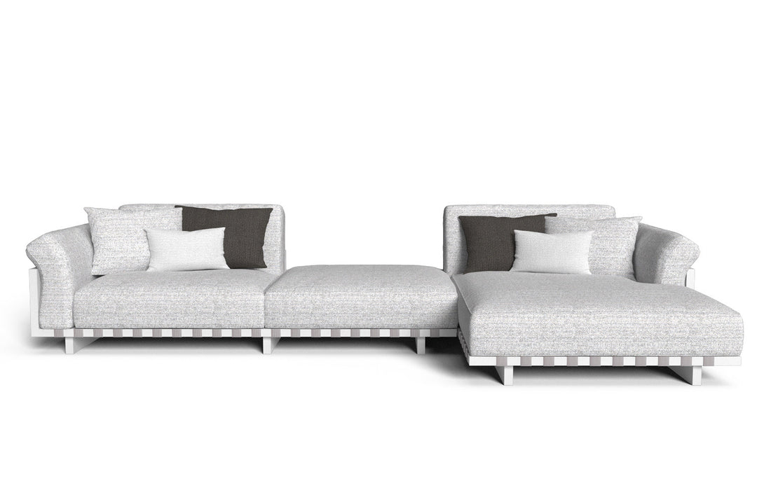 Argo Alu Sectional Sofa with Chaise Outdoor Sectionals Talenti