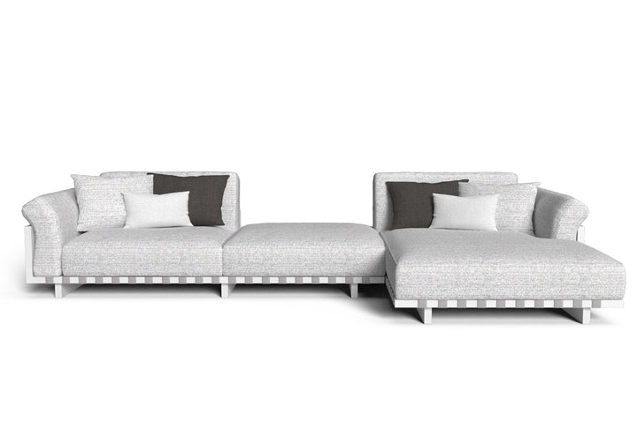 Argo Alu Sectional Sofa with Chaise Outdoor Sectionals Talenti
