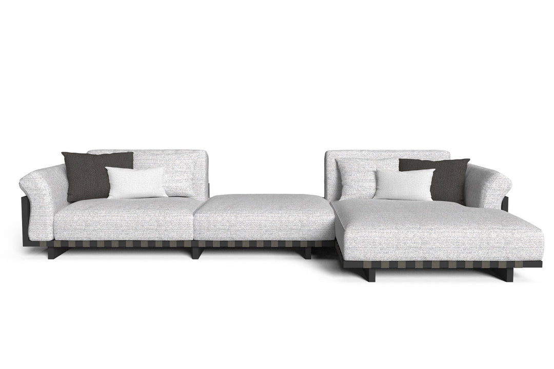 Argo Alu Sectional Sofa with Chaise Outdoor Sectionals Talenti