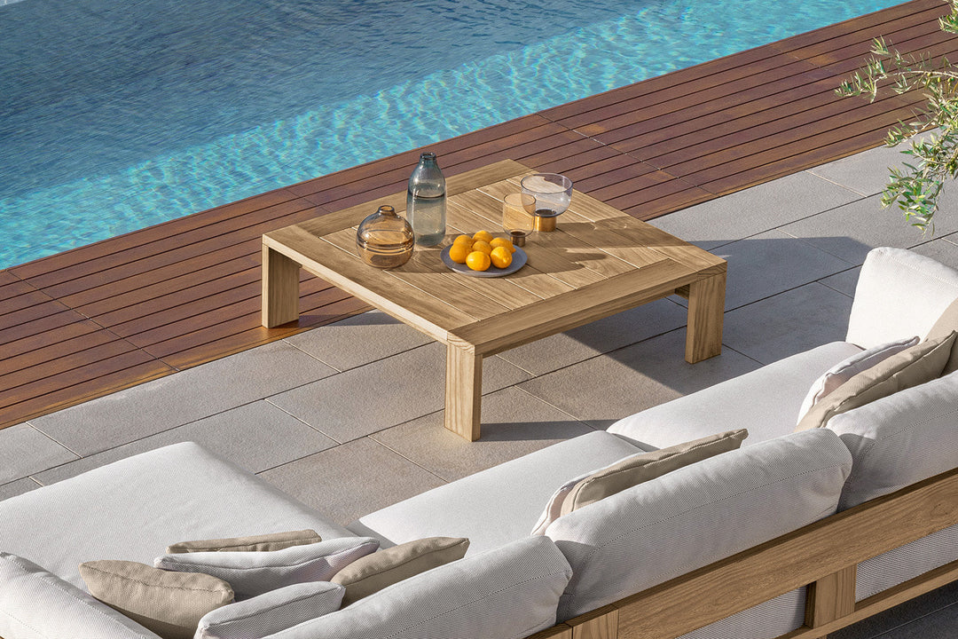 Argo Wood Coffee Table Outdoor Coffee Tables Talenti