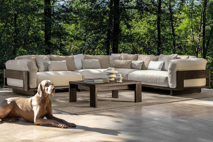 Argo Wood Corner Sectional Sofa Outdoor Sectionals Talenti