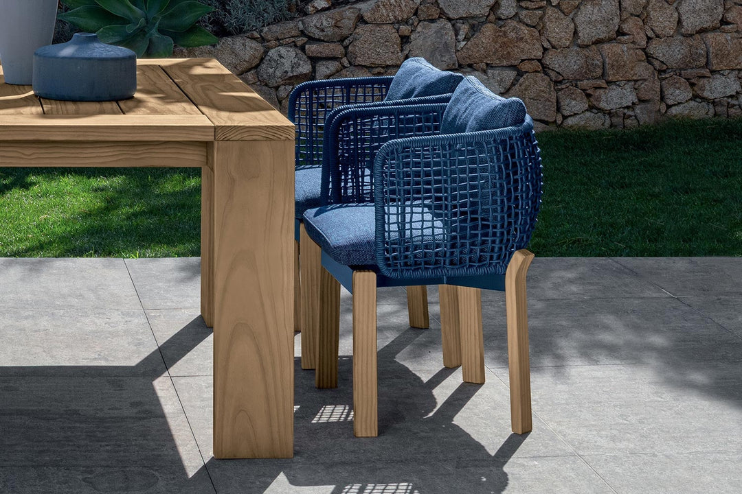 Argo Wood Dining Armchair Outdoor Dining Chairs Talenti