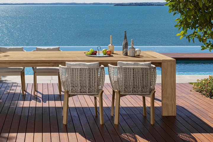Argo Wood Dining Armchair Outdoor Dining Chairs Talenti