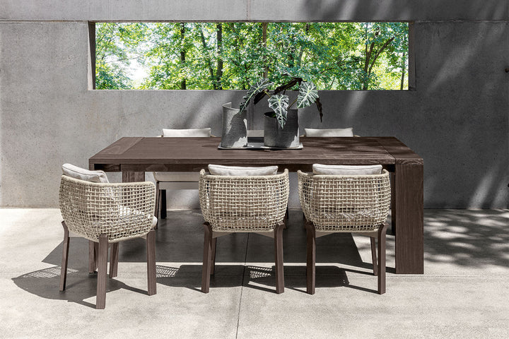Argo Wood Dining Armchair Outdoor Dining Chairs Talenti