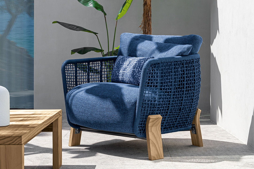 Argo Wood Lounge Armchair Outdoor Chairs Talenti