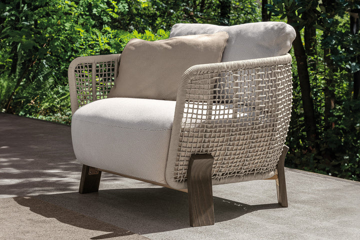 Argo Wood Lounge Armchair Outdoor Chairs Talenti