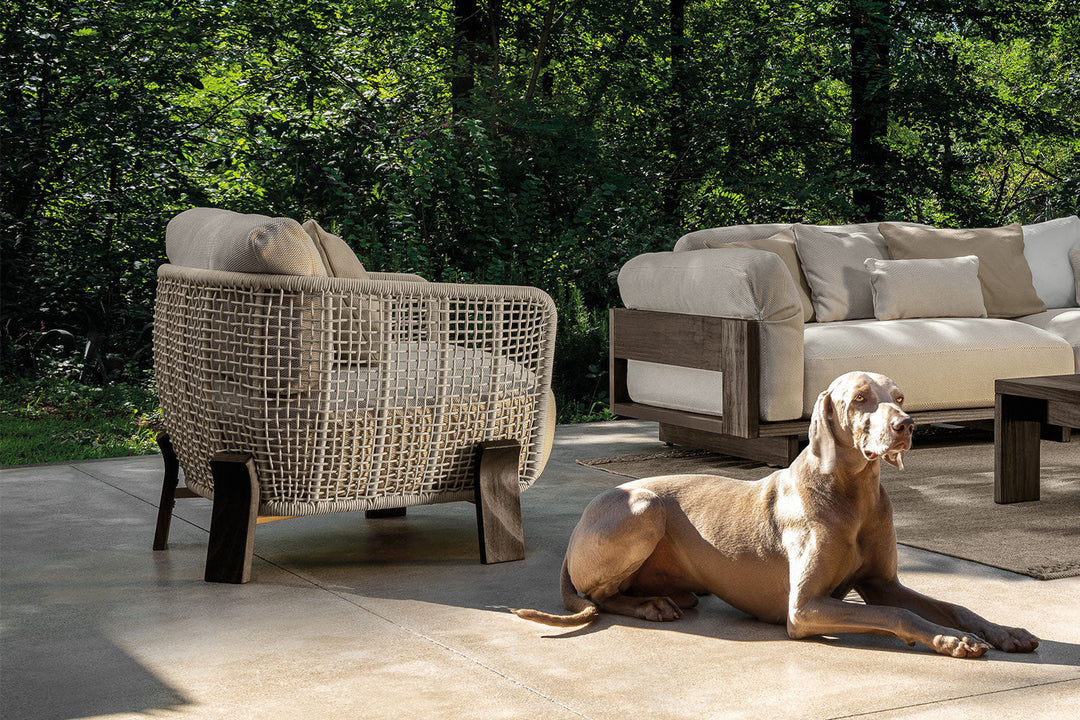 Argo Wood Lounge Armchair Outdoor Chairs Talenti