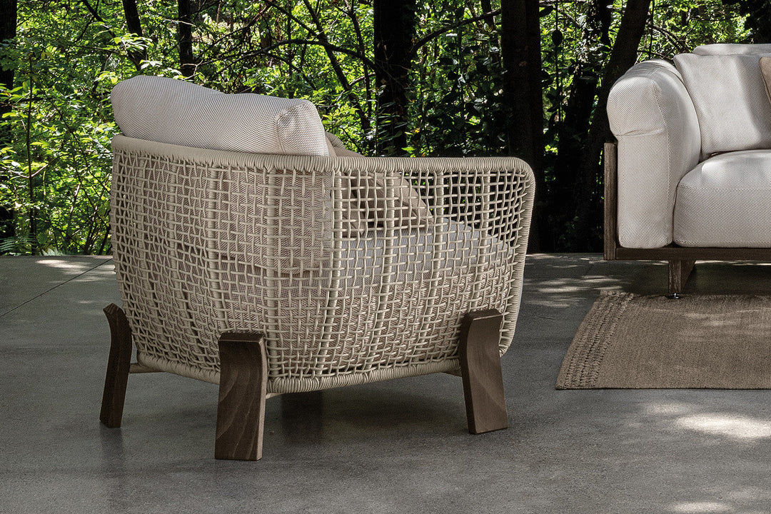 Argo Wood Lounge Armchair Outdoor Chairs Talenti