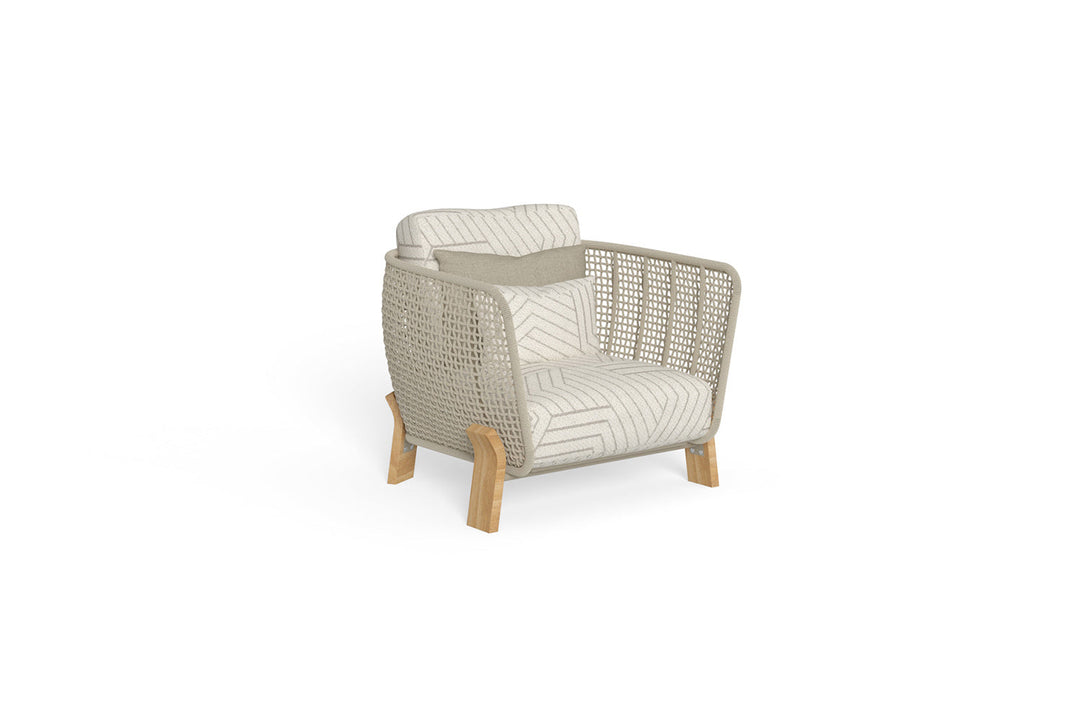 Argo Wood Lounge Armchair Outdoor Chairs Talenti