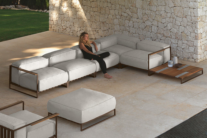 Casilda Corner Sectional Sofa with Table Outdoor Sectionals Talenti
