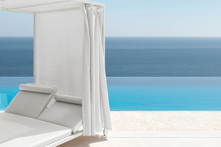 Cleo Alu Canopy Daybed Outdoor Chaise Lounges Talenti